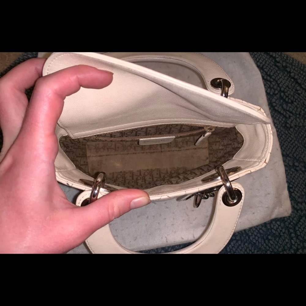 Lady Dior Lambskin White - Picture 4 of 8